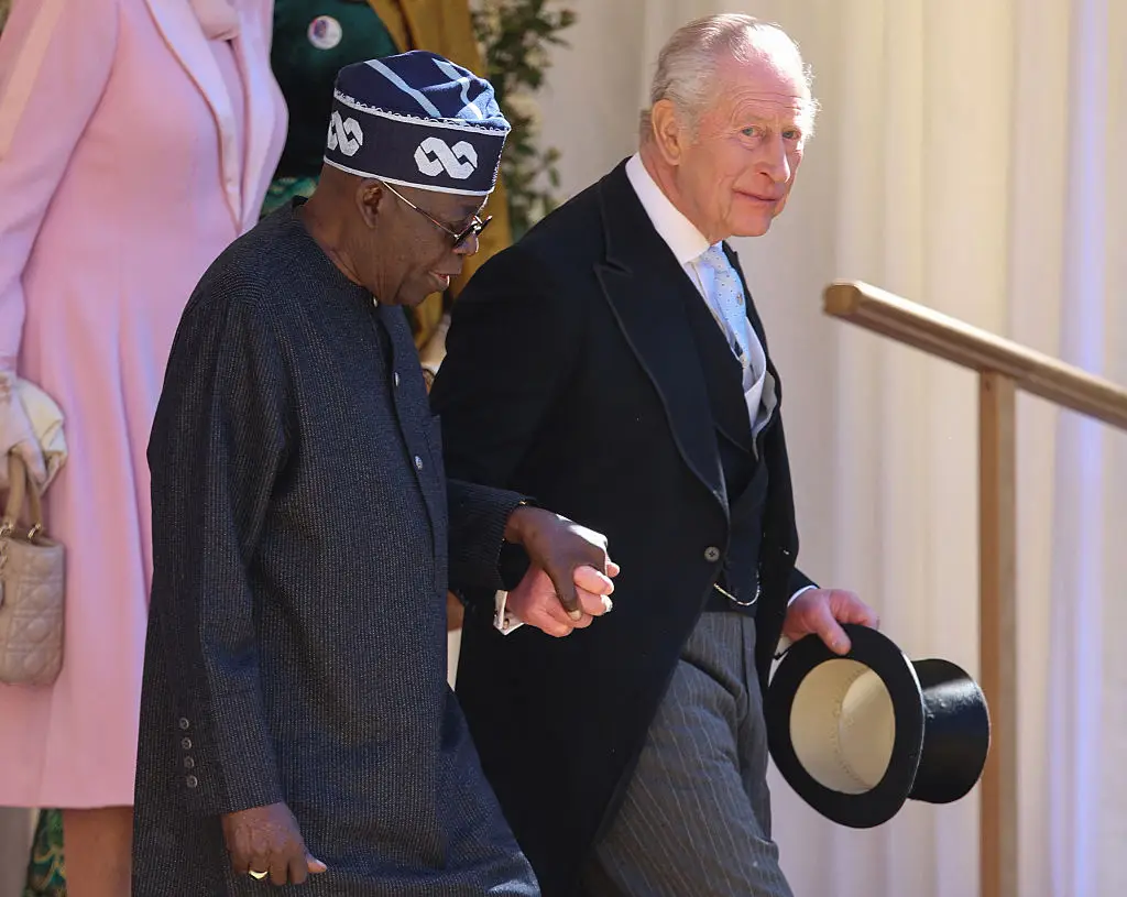 King Charles III welcomed the president of Nigeria, Bola Ahmed Tinubu, and his wife, first lady Oluremi Tinubu, for their state visit on Wednesday (CHRIS JACKSON / Contributor / Getty Images)