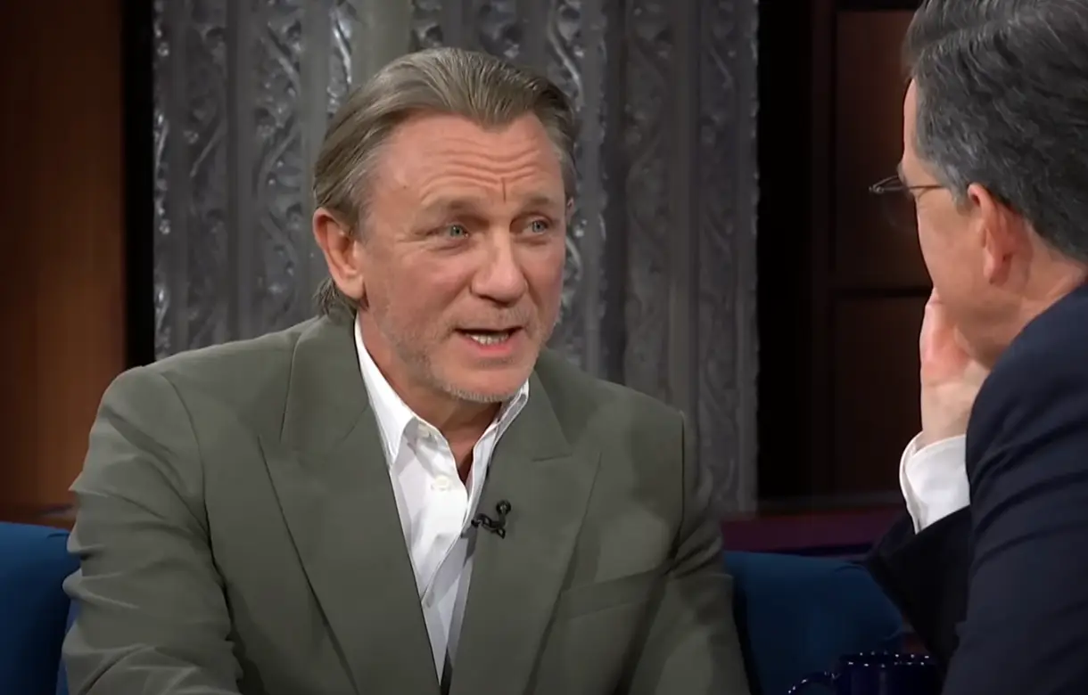 Daniel Craig revealed he had 'a bone to pick' with Stephen Colbert (CBS)