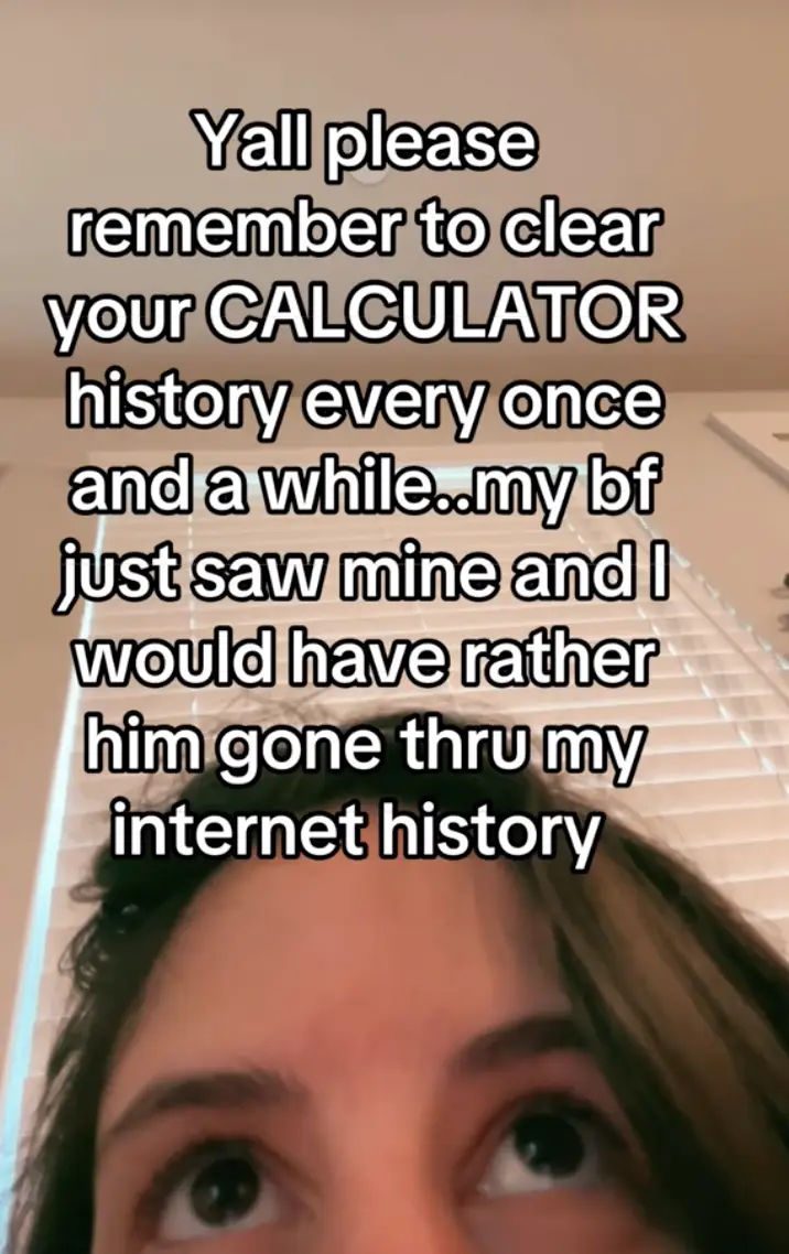 Did you know your iPhone calculator stores a history? (TikTok/@jeffersonjohn14)
