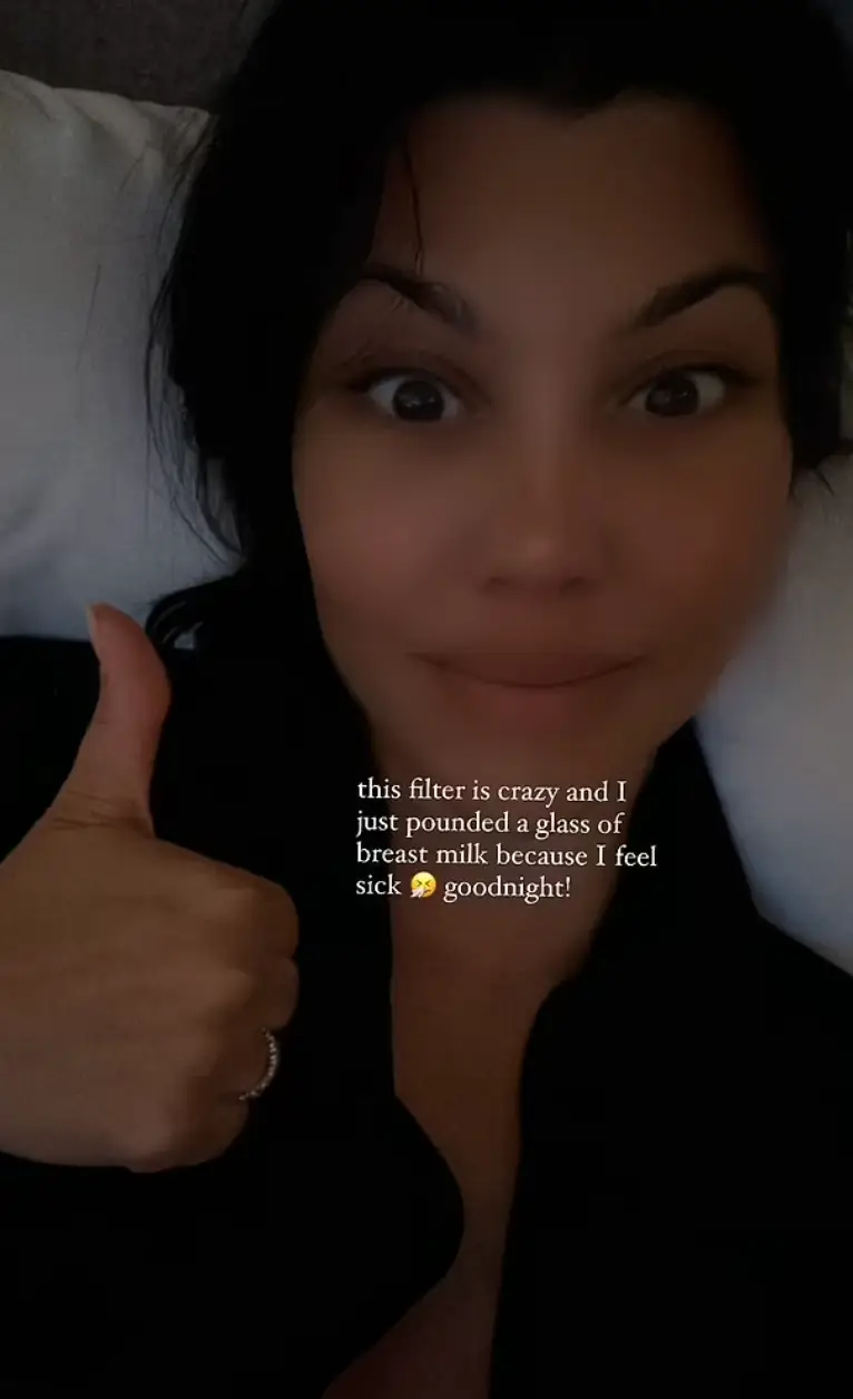 The star made the admission on Instagram. (@kourtneykardash/Instagram)