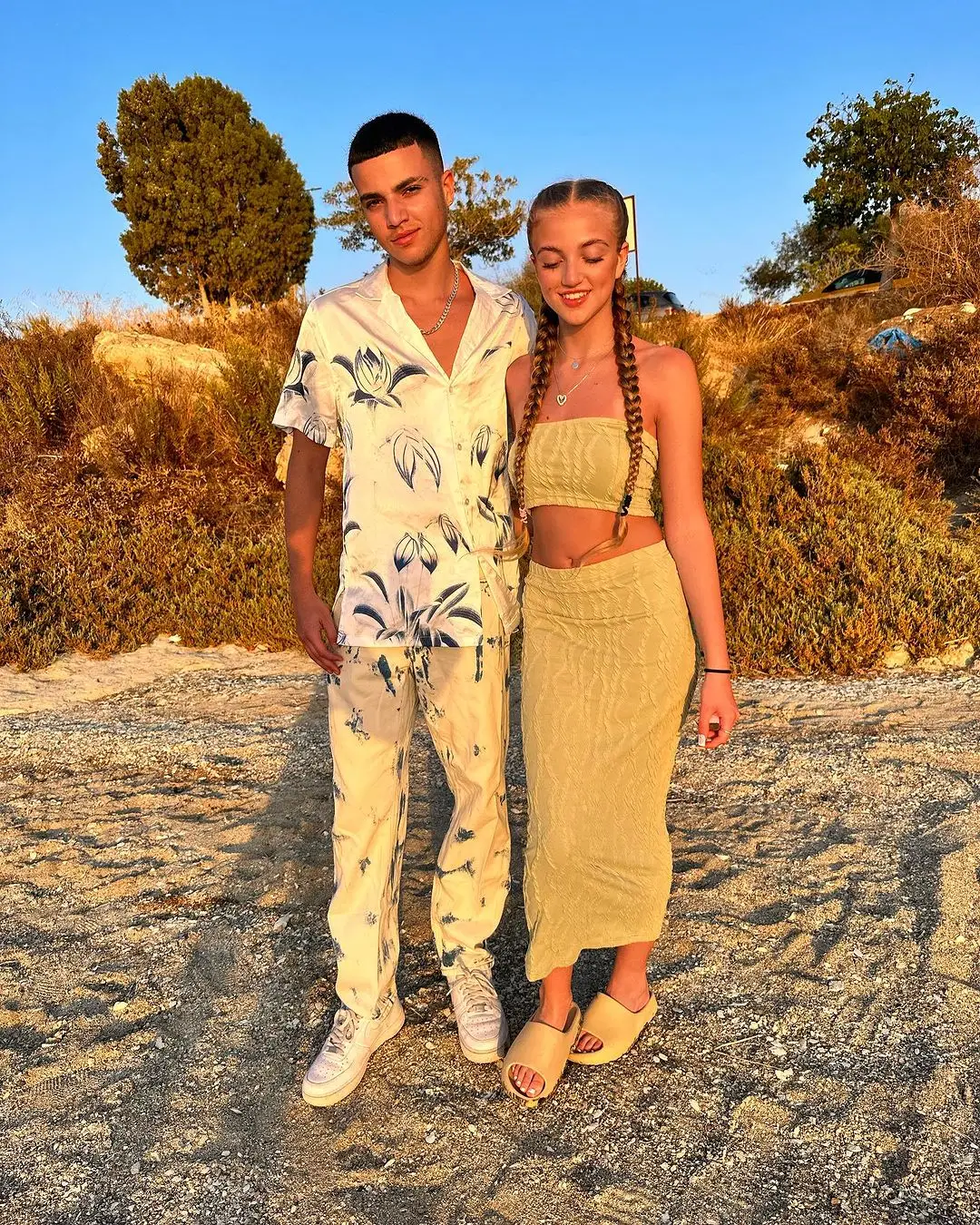 Junior with sister Princess.