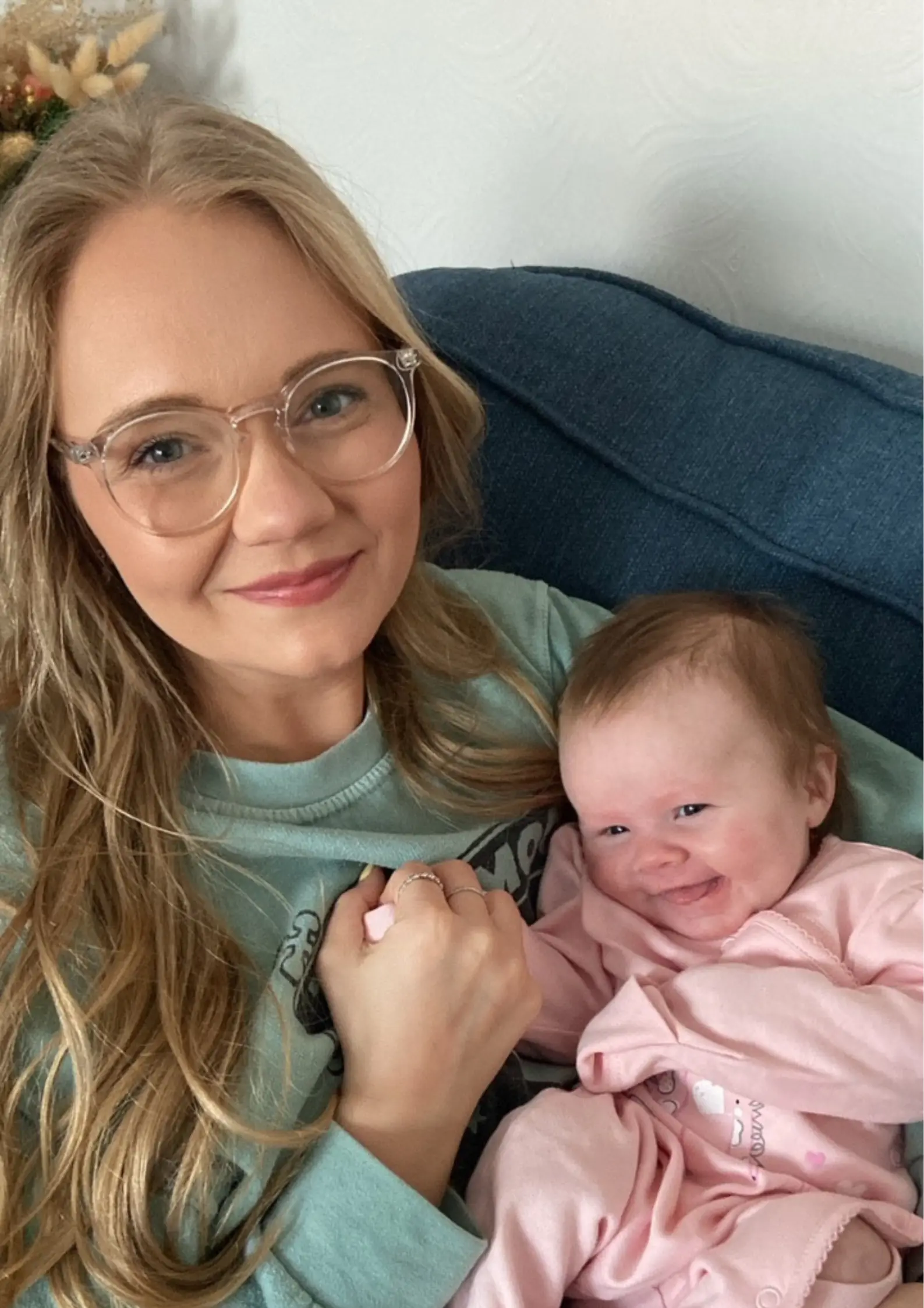 The new mum is determined to stay strong for her baby girl.