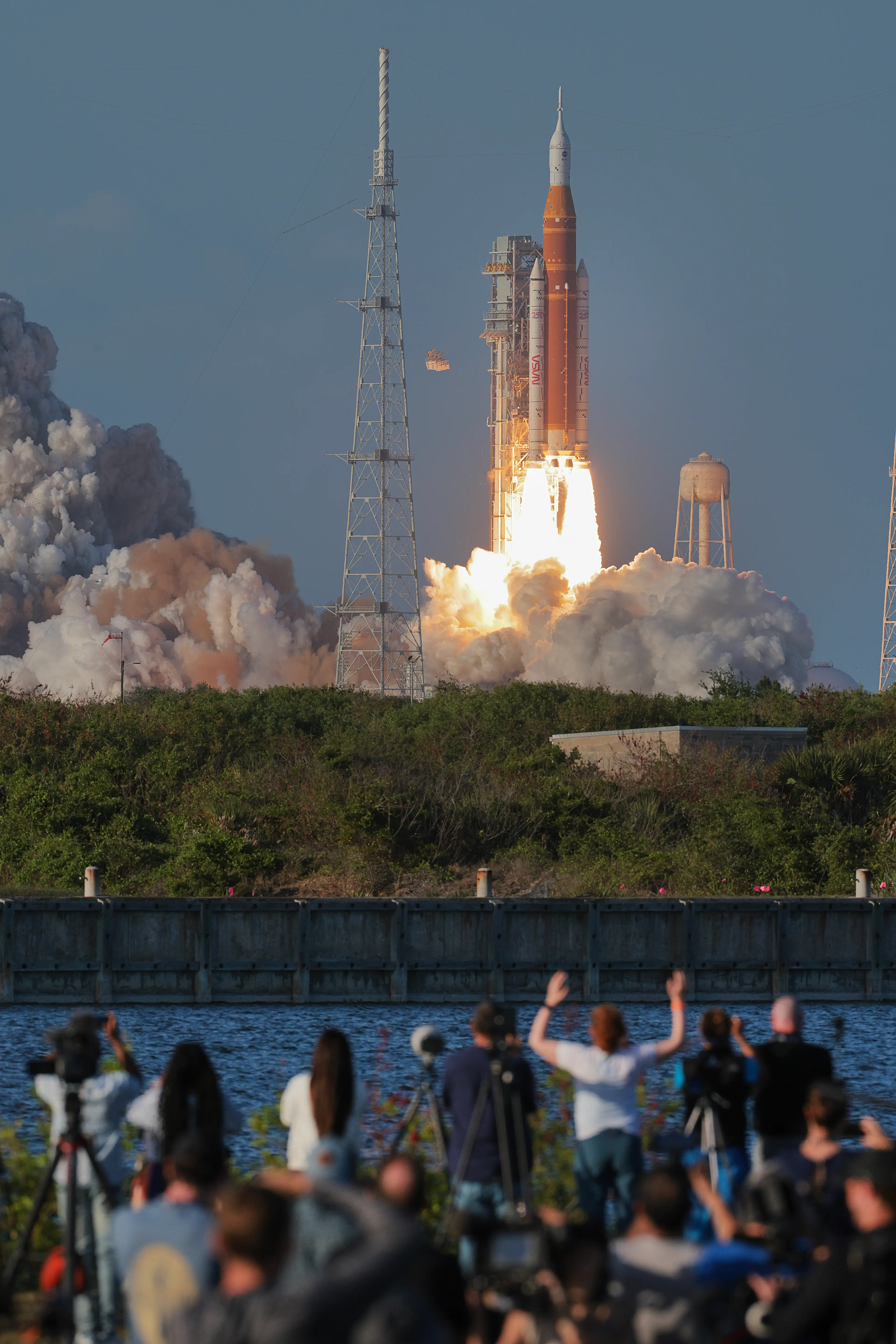People have hit out over the camera coverage of the Artemis II moon launch mission yesterday (Chip Somodevilla/Getty Images)