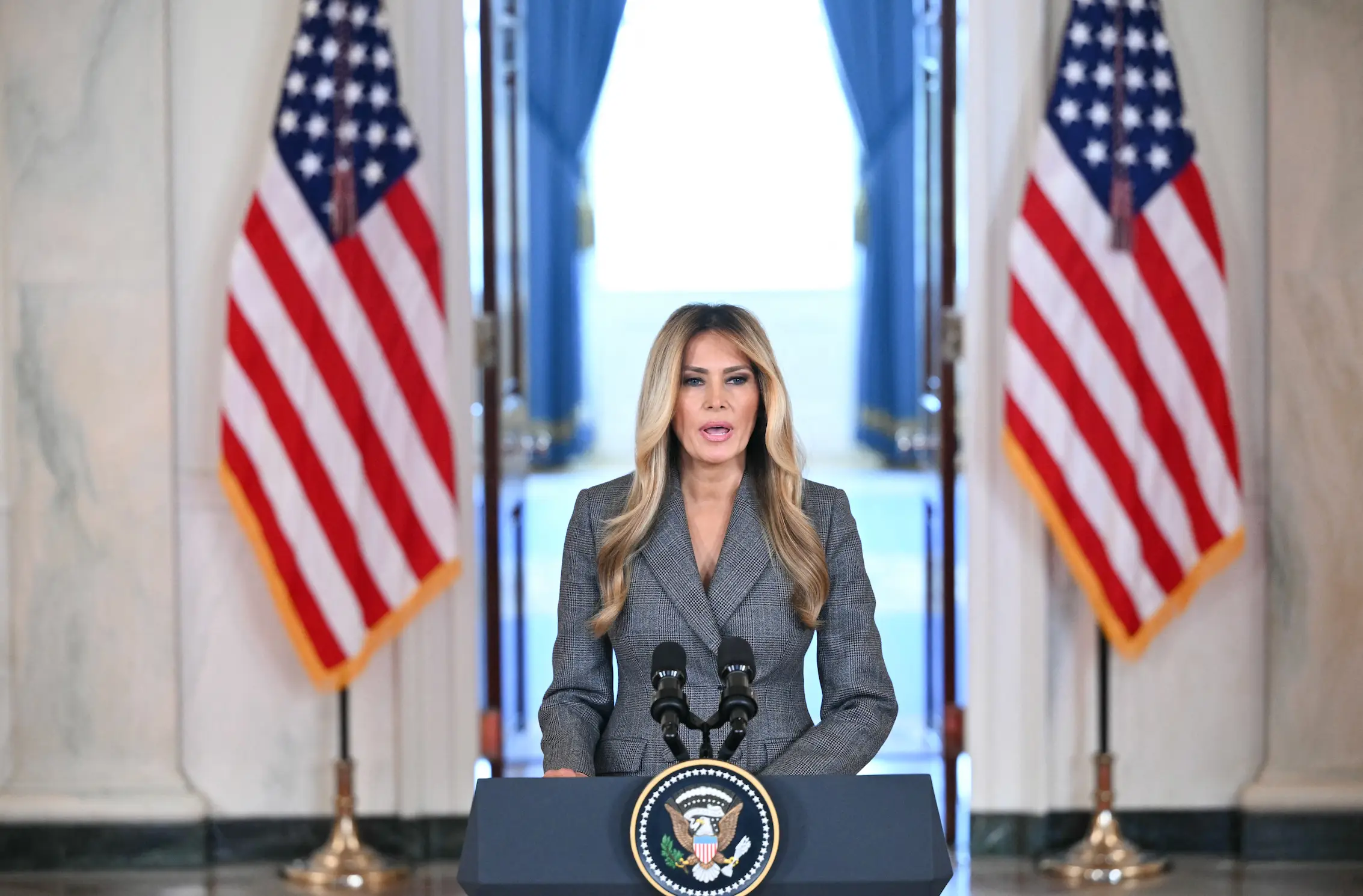 Melania urged Congress 'to act' (Mandel NGAN / AFP via Getty Images)
