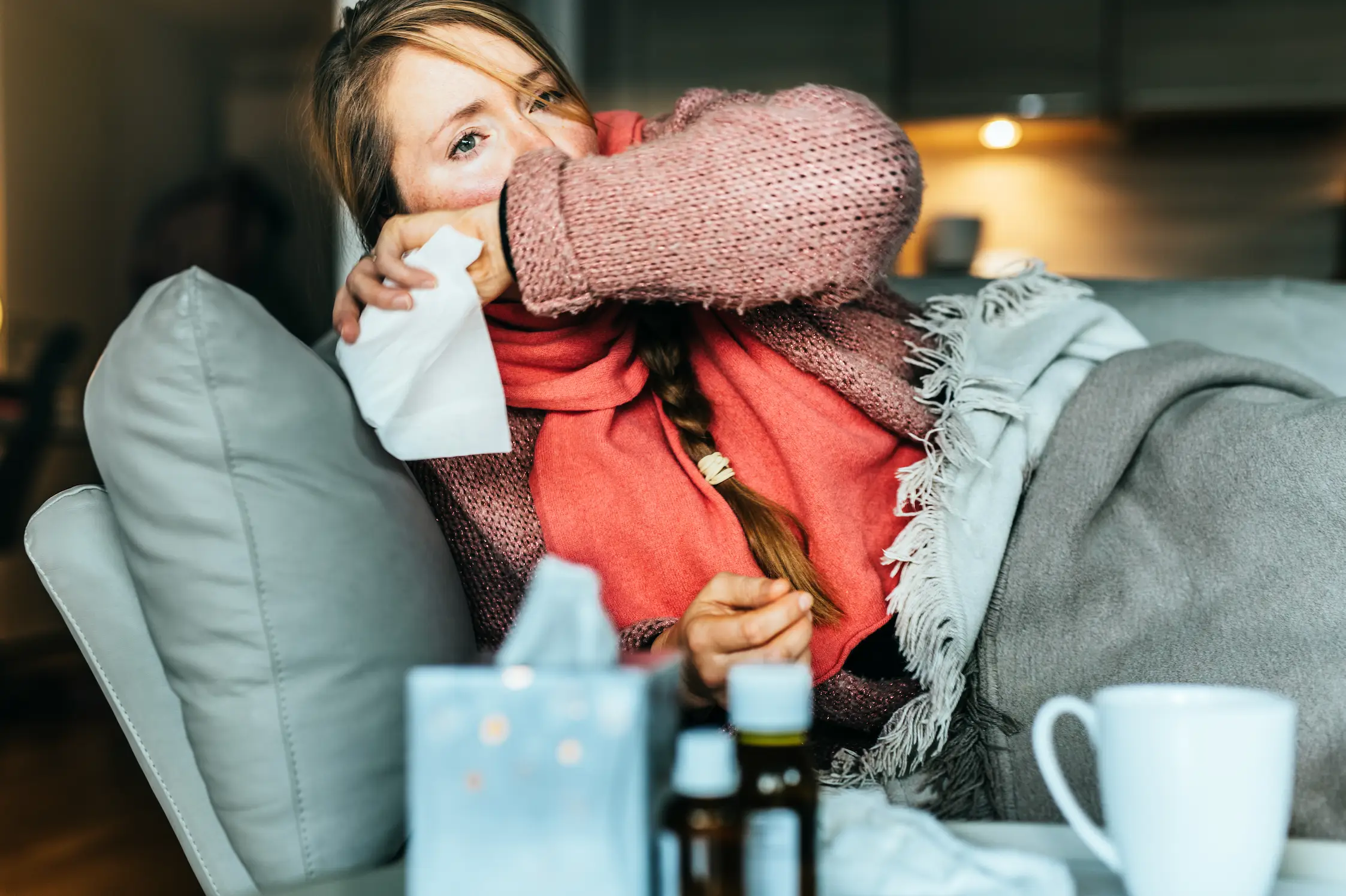 A runny nose is also a key indicator (Getty Stock Image)