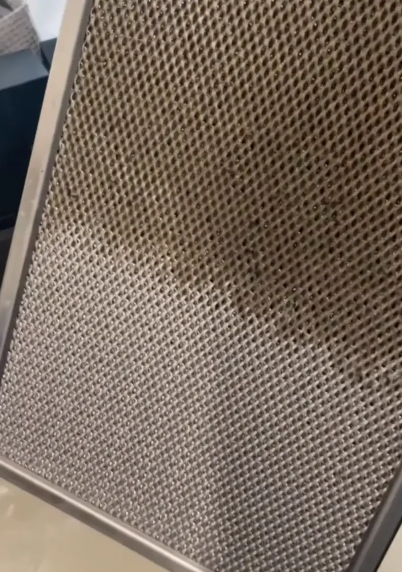 Turns out all you need is a little hot water and cornflour to clean those pesky oven racks.