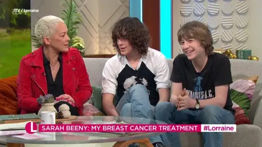 Beeny with sons Billy and Rafferty.