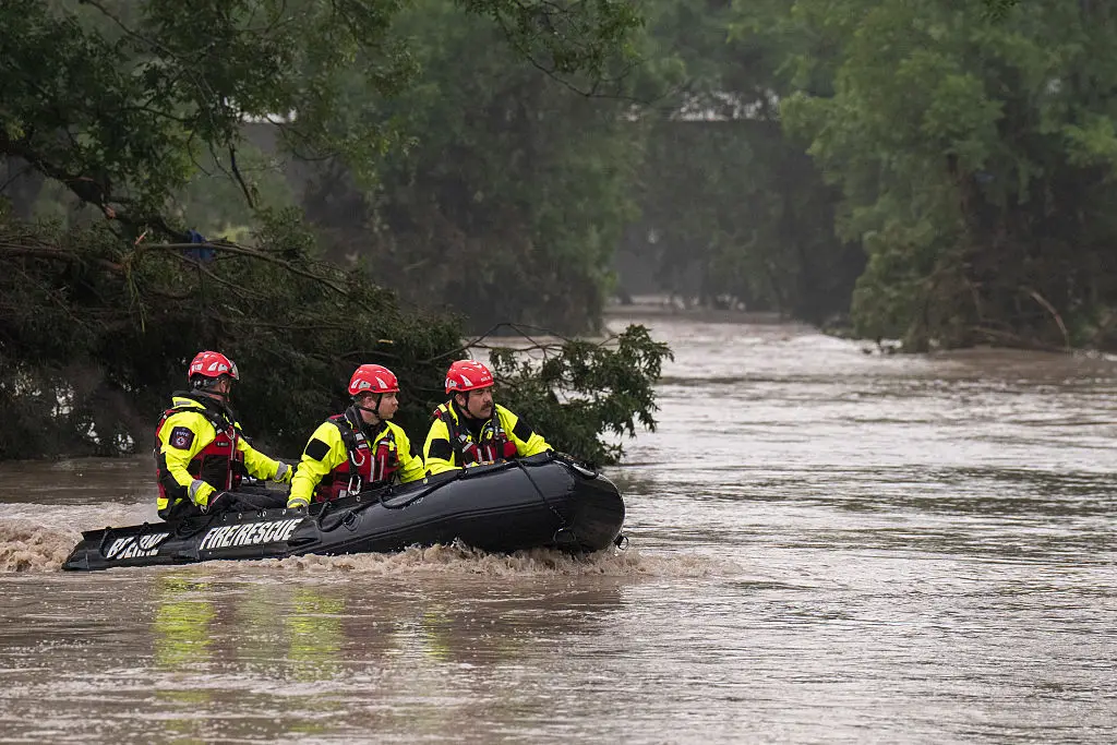 10 children and one counsellor are still missing from the camp as rescue efforts continue throughout the area (Eric Vryn/Getty Images)