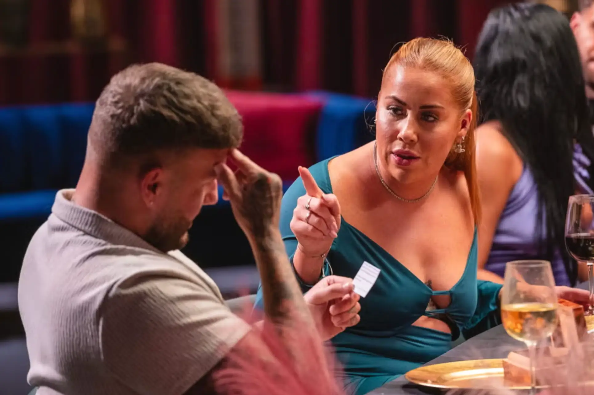 Adam and Polly came to blows over their relationship (Channel 4)