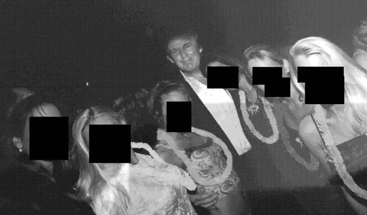 Donald Trump with a group of unidentified women (House Oversight Committee) 