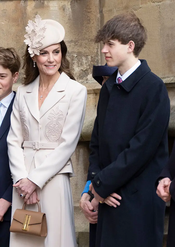 Fans loved the interaction between the Princess of Wales and James, Earl of Wessex (Mark Cuthbert/UK Press via Getty Images)