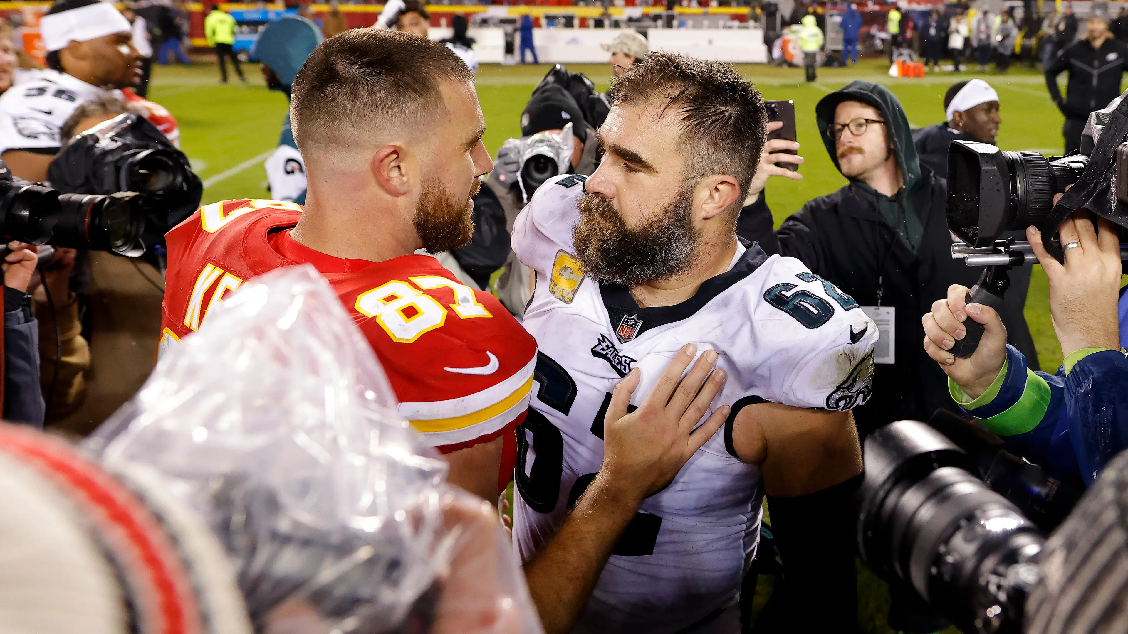 Jason Kelce sends emotional message to brother Travis following Super Bowl loss