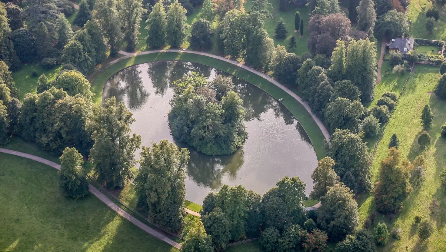 The Oval Lake is set into the Spencer's estate, and can only be accessed via boat (Tim Graham Photo Library via Getty Images)