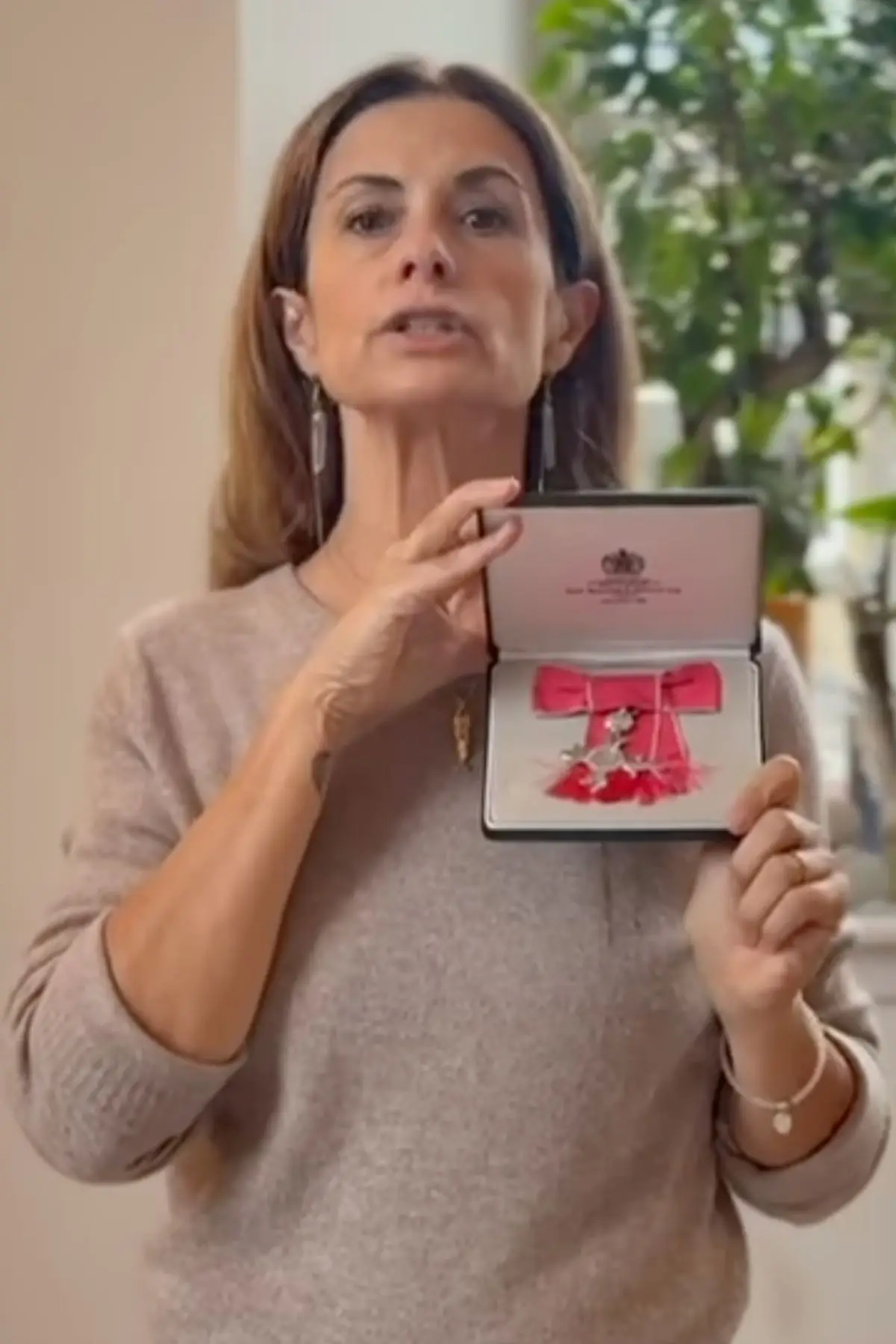 Livia Giuggioli has handed back the MBE she was awarded for services to sustainability in fashion (Instagram/liviafirth)