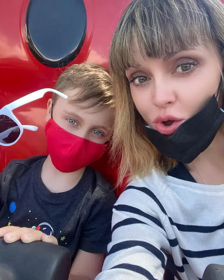 Christina shared that son Freddie still sleeps in the same bed with her.