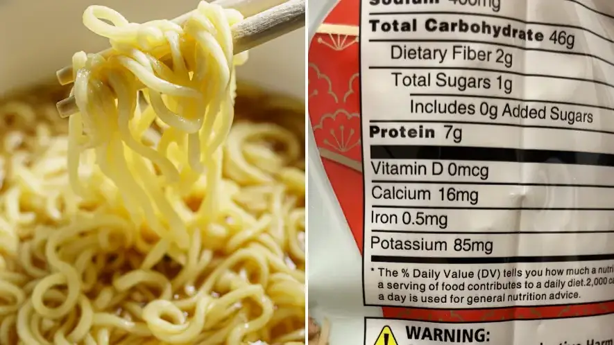 ‘Strange’ warning on back of noodle packet leaves Brit terrified 