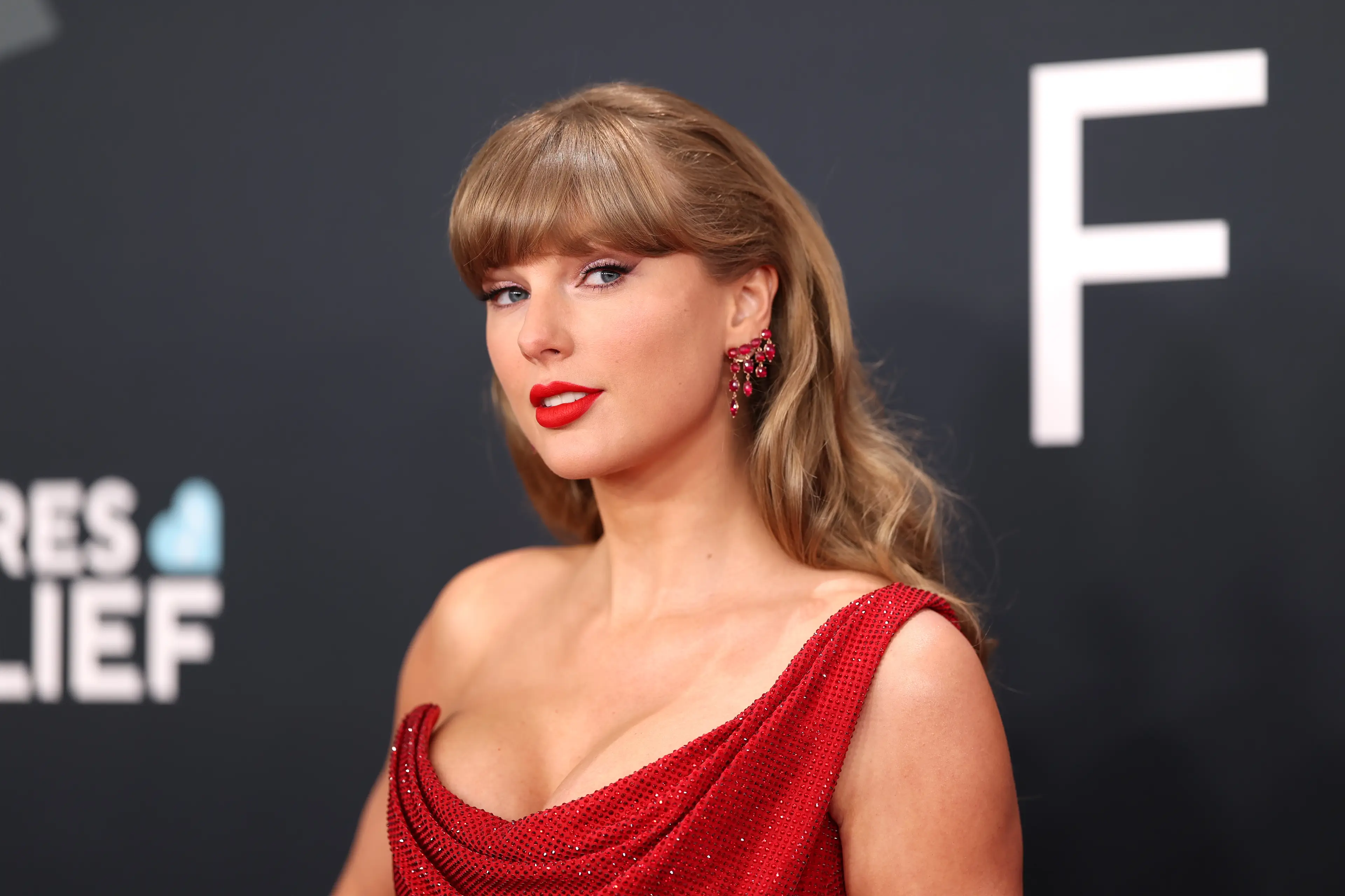 Some criticised Taylor's lyric as being 'tone deaf' (Photo by Matt Winkelmeyer/Getty Images for The Recording Academy)