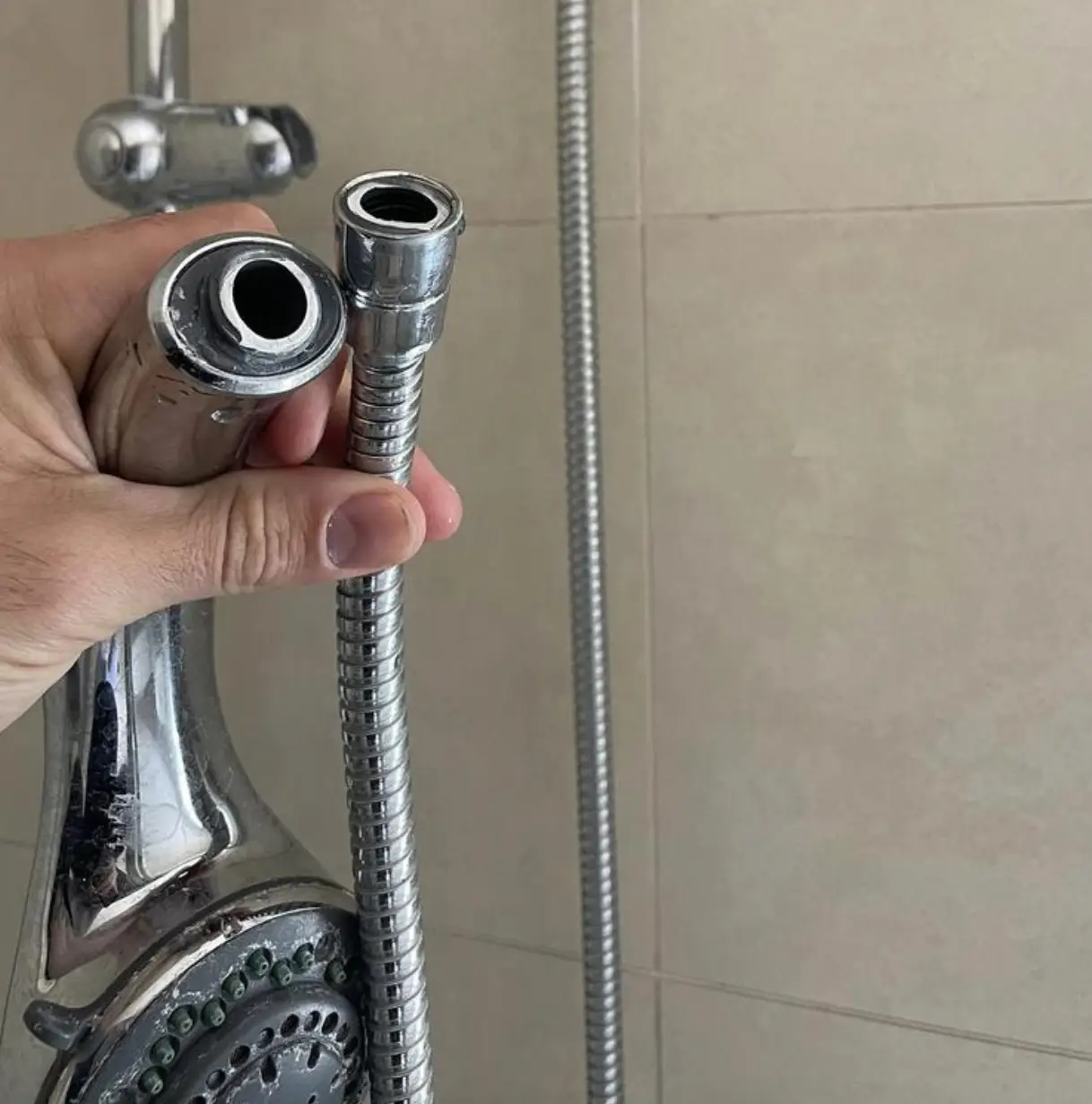 The landlord asked a question about a broken appliance.