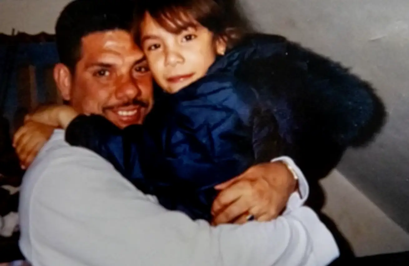 Delimar was also reunited with her father, Pedro (U)