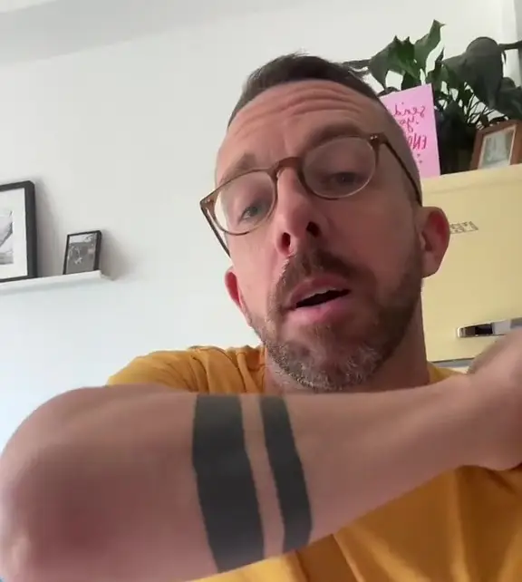 Mr Lewis Laney explained the tattoo’s alleged NSFW meaning on TikTok (TikTok/Mr Lewis Laney)