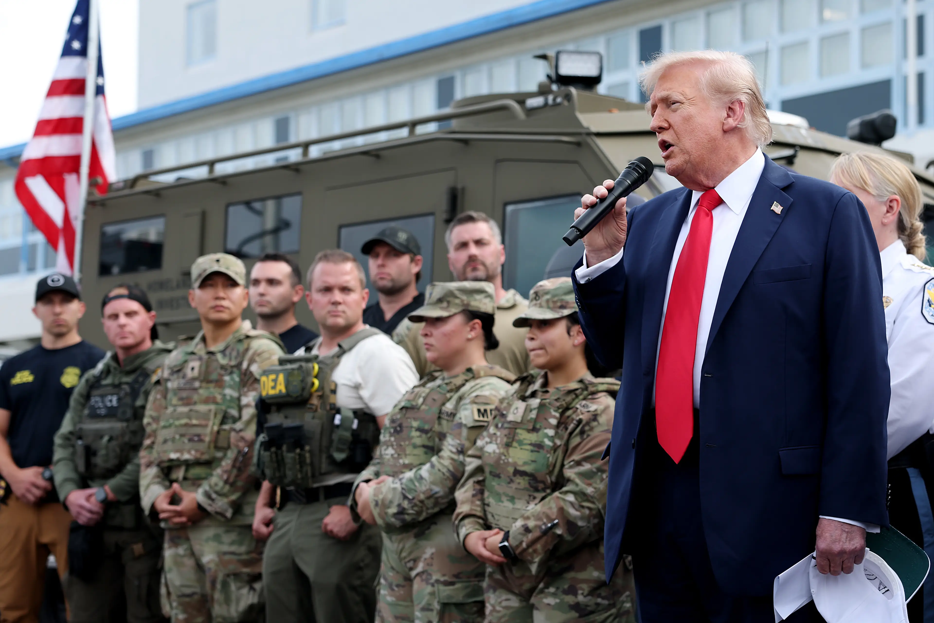Trump deployed National Guard agents into Washington D.C. last week (Anna Moneymaker/Getty Images)