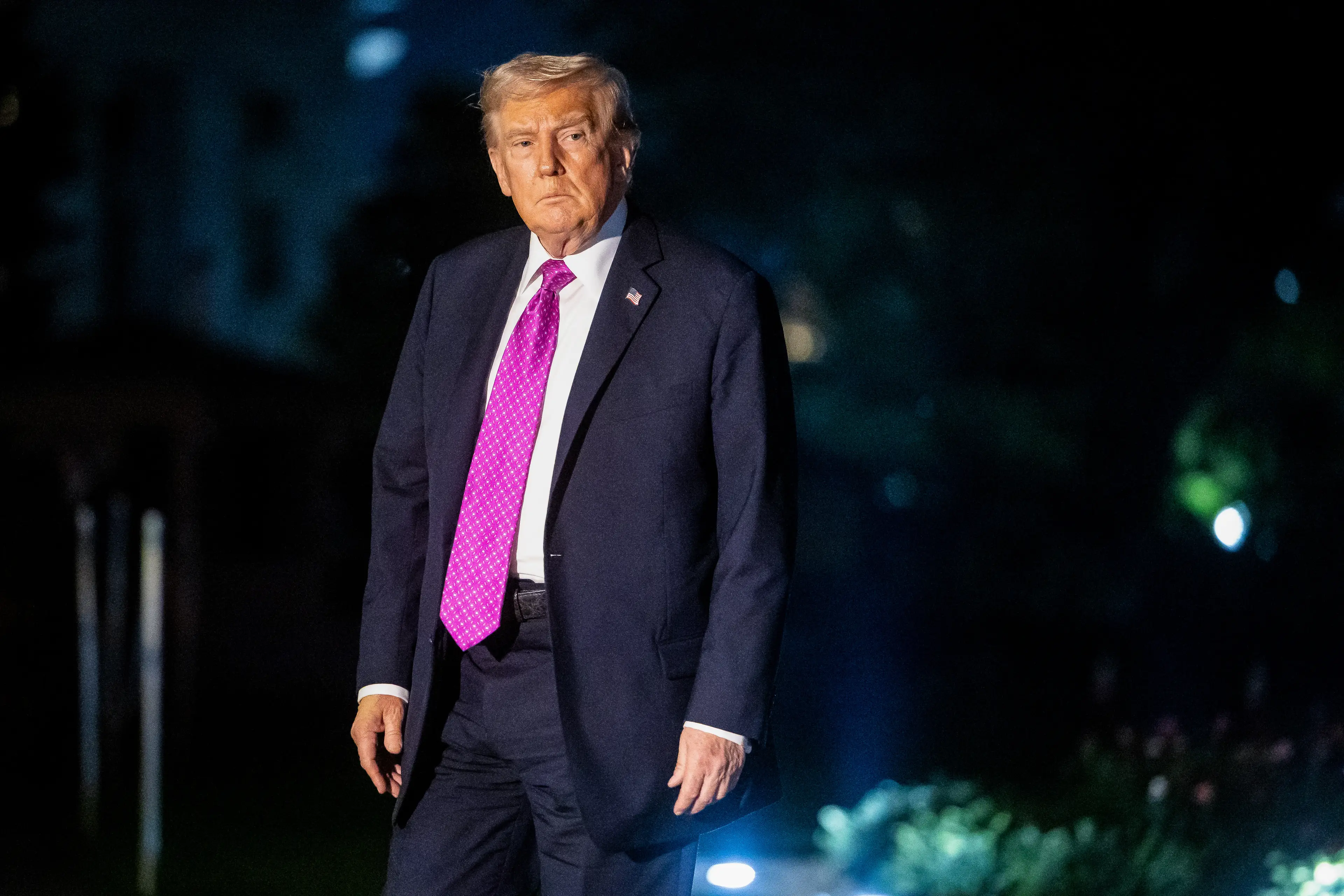 Donald Trump was unimpressed with an Australian reporter (Francis Chung/Politico/Bloomberg via Getty Images)