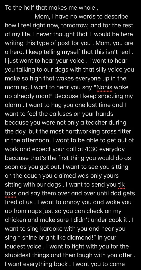 The heartwrenching post was shared on Twitter (