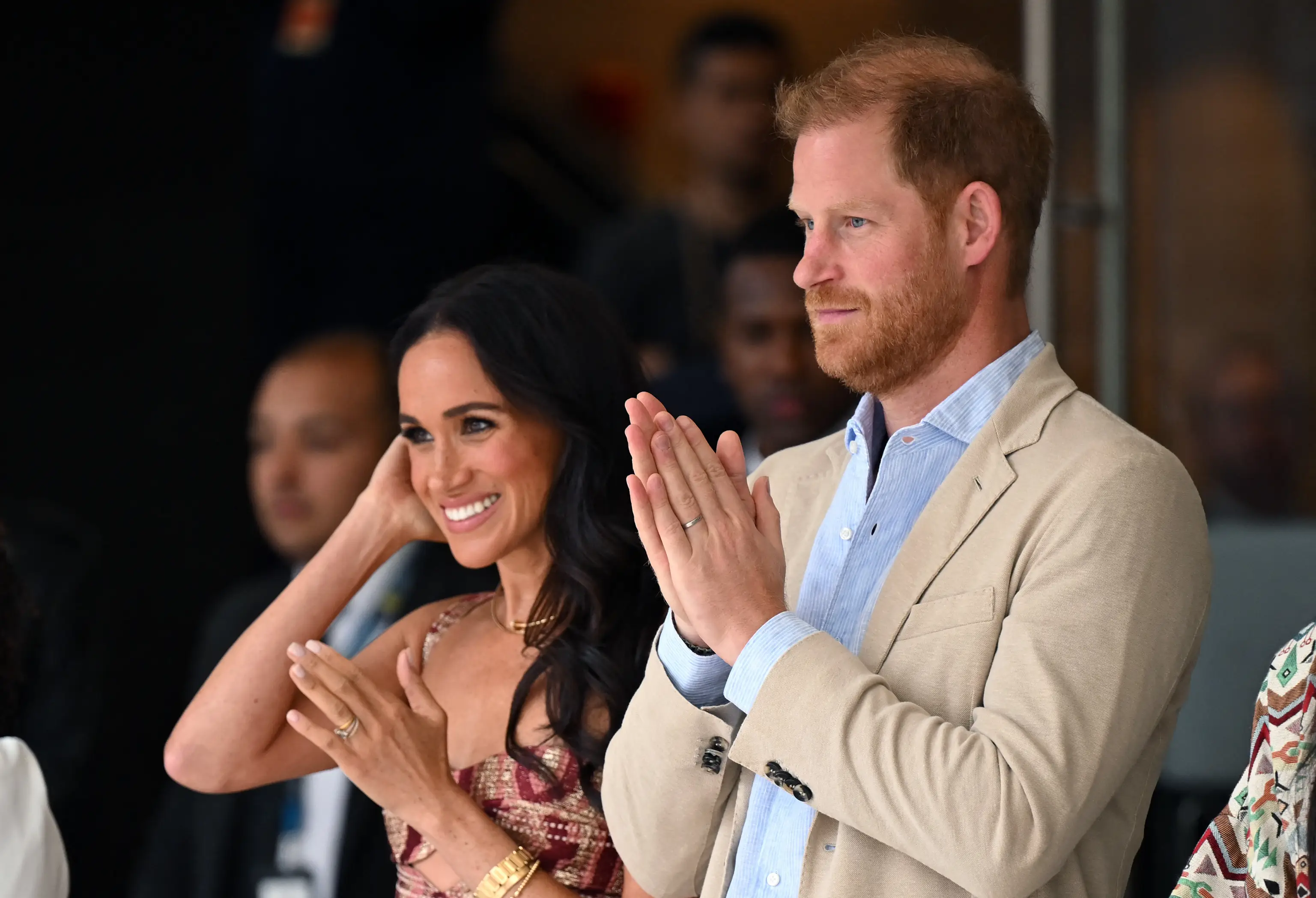 Rumours of divorce between Prince Harry and Meghan Markle have been swirling online (RAUL ARBOLEDA/AFP via Getty Images) 