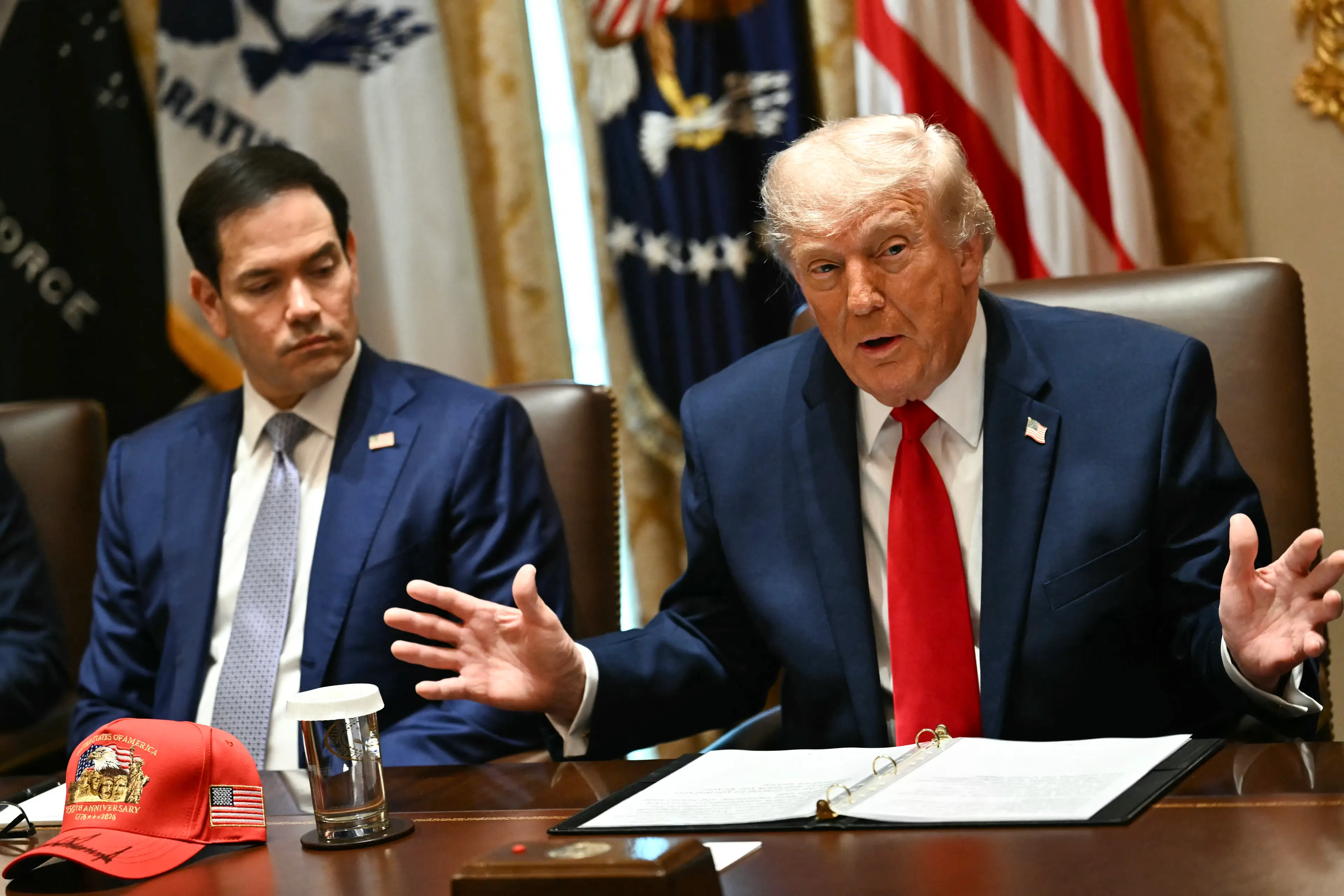 Trump claimed 'nobody' was 'going to control' his attack (Kent NISHIMURA / AFP via Getty Images)