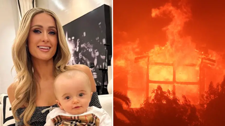 Instagram/@parishilton/Official Flickr Account of CAL FIRE / Handout/Anadolu via Getty Images