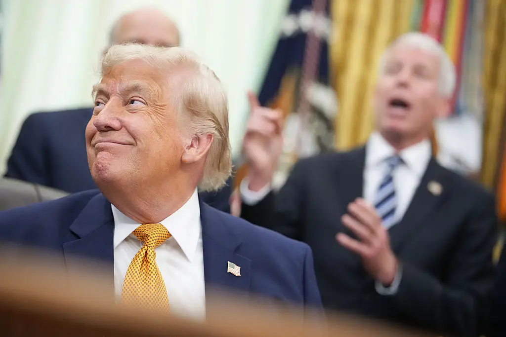 People rushed online to share their thoughts on Trump's new 'mullet' hairstyle (Andrew Harnik / Staff / Getty Images)