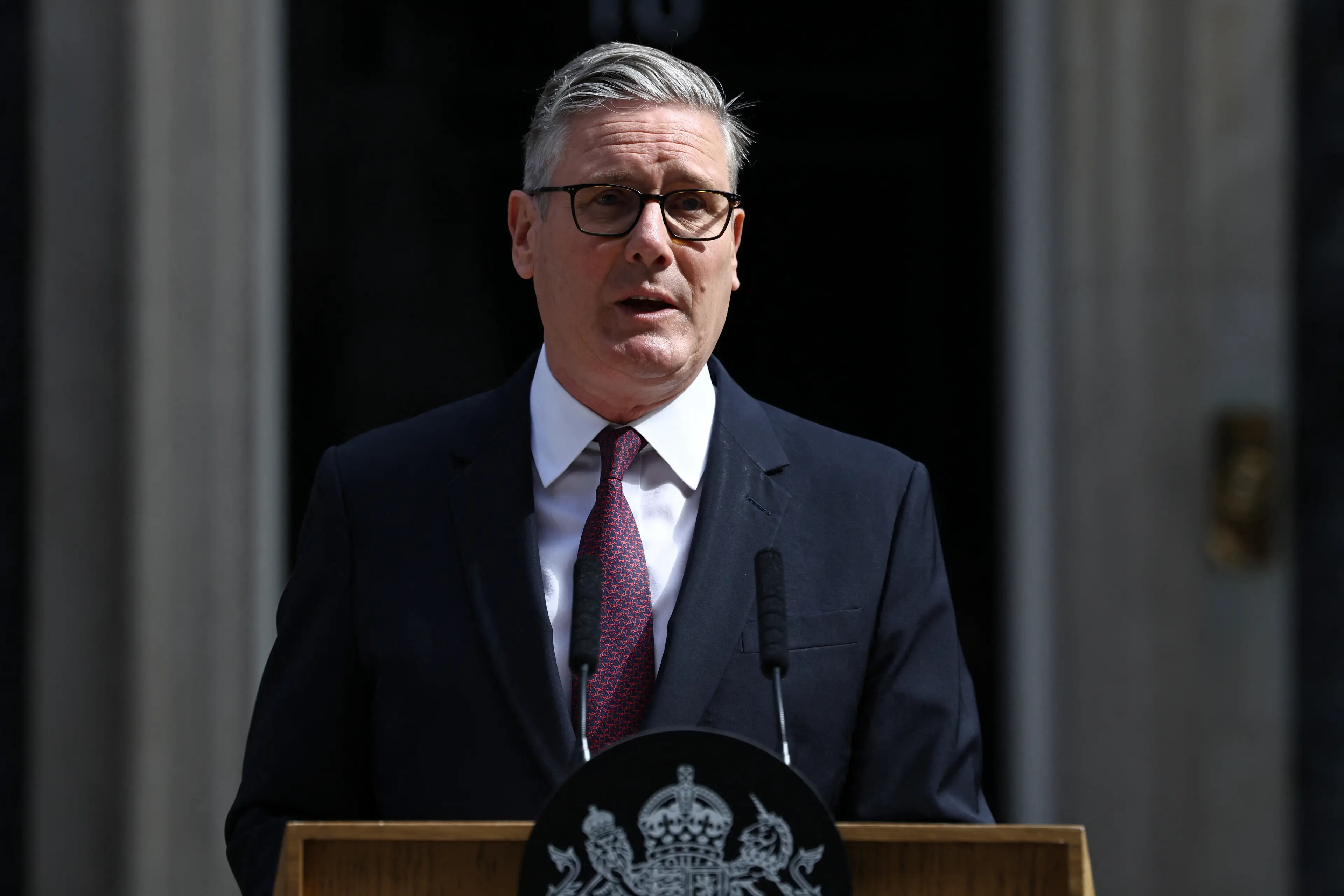 Starmer vowed to remain in office until a leadership contest is complete (Henry NICHOLLS / AFP via Getty Images)