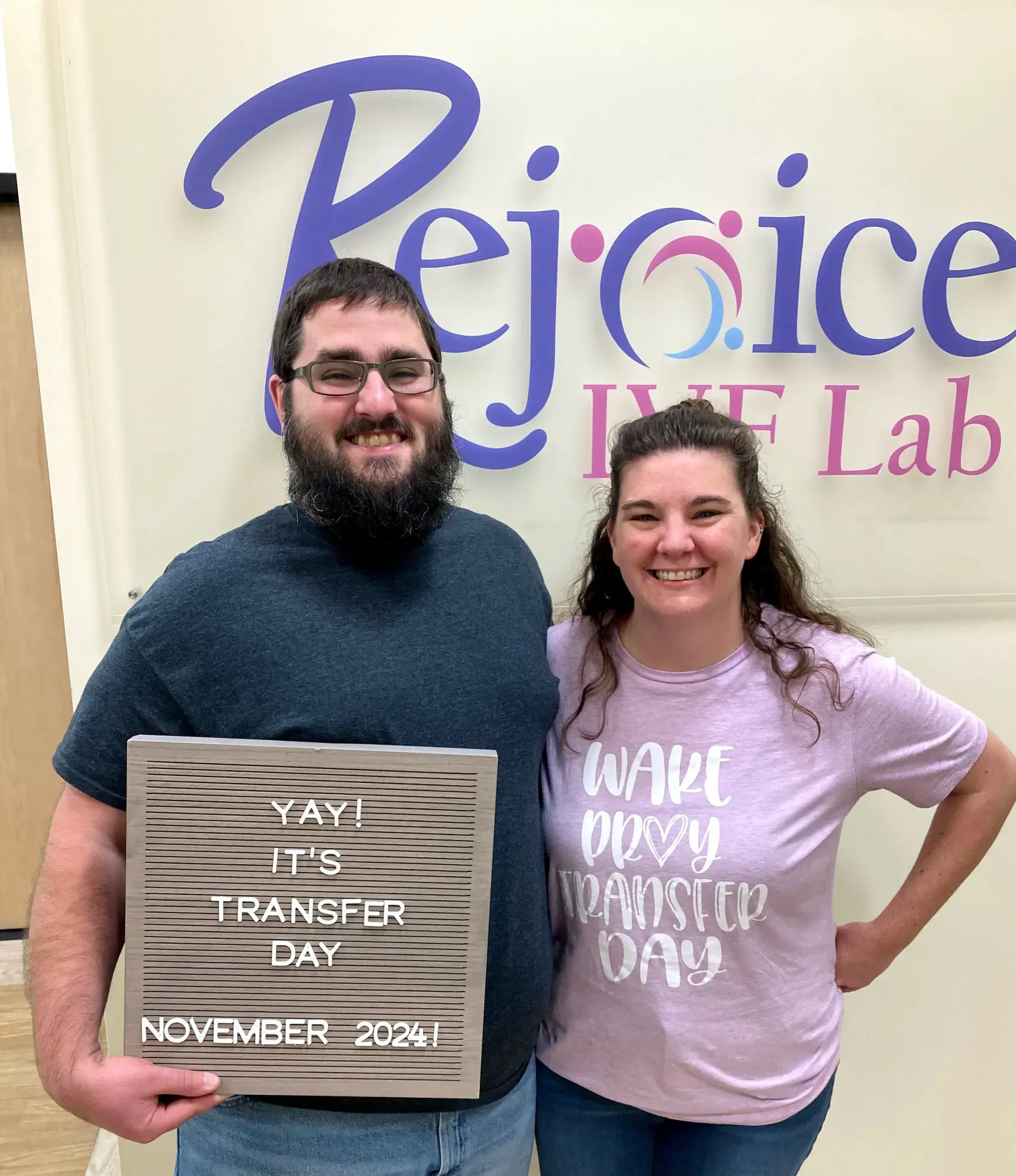 Lindsay and Tim Pierce welcomed their son last week (Lindsey and Tim Pierce/Rejoice Fertility Clinic)