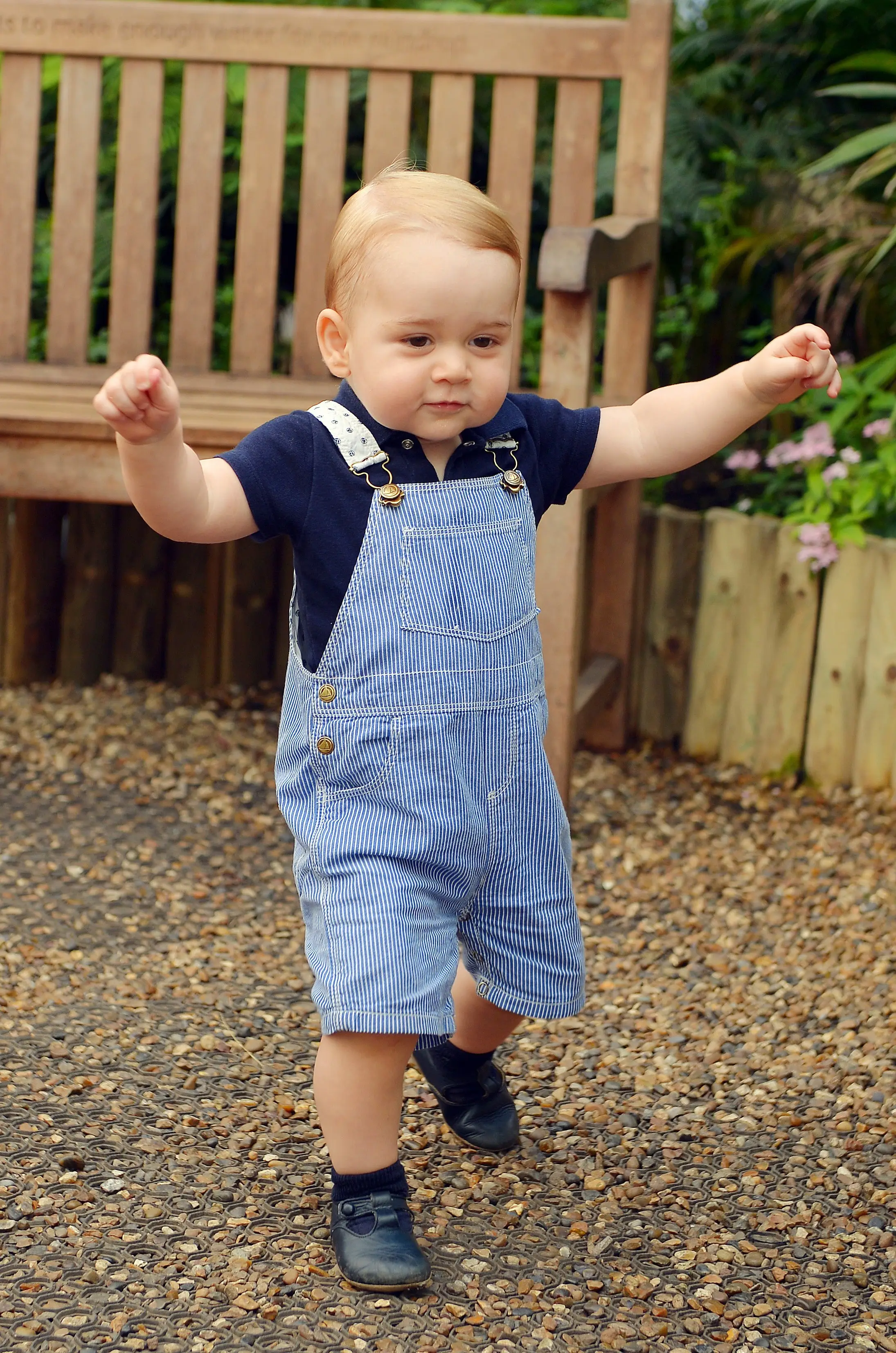 The adorable pic was shared in 2014 to mark George's first birthday (JOHN STILLWELL/AFP via Getty Images)