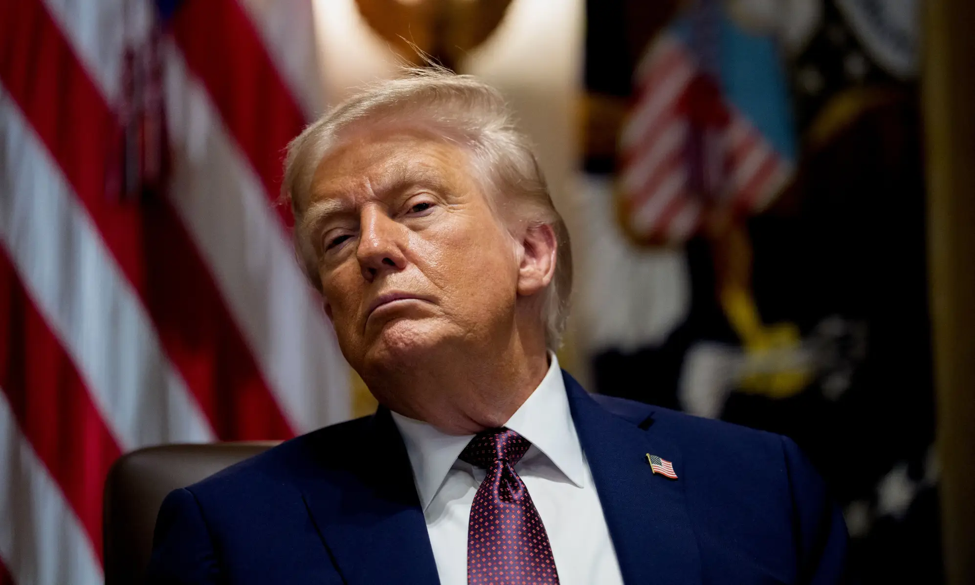 The latest Donald Trump conspiracy theory has blown up online - and it's the craziest yet (Aaron Schwartz/CNP/Bloomberg via Getty Images)