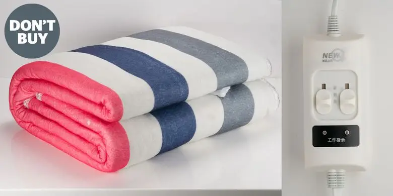 This 220v body warmer bought through AliExpress could shock users as soon as they plug it in.