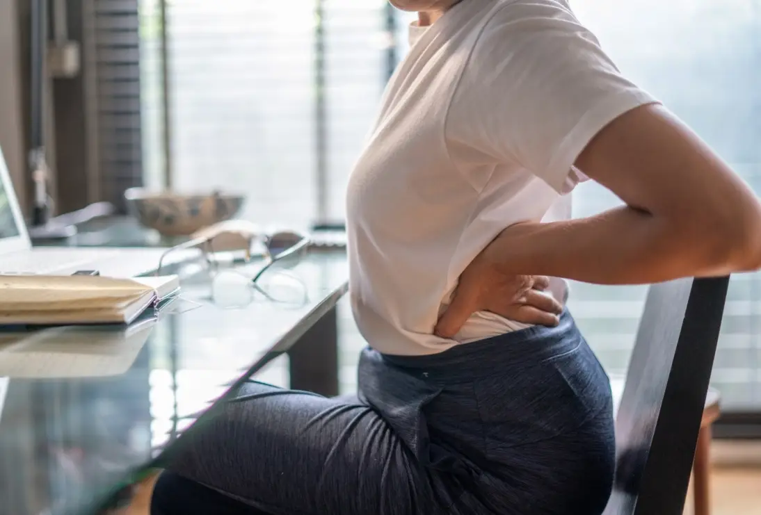 Sitting for hours can leave hip flexors tight and overworked (Getty Stock Images)