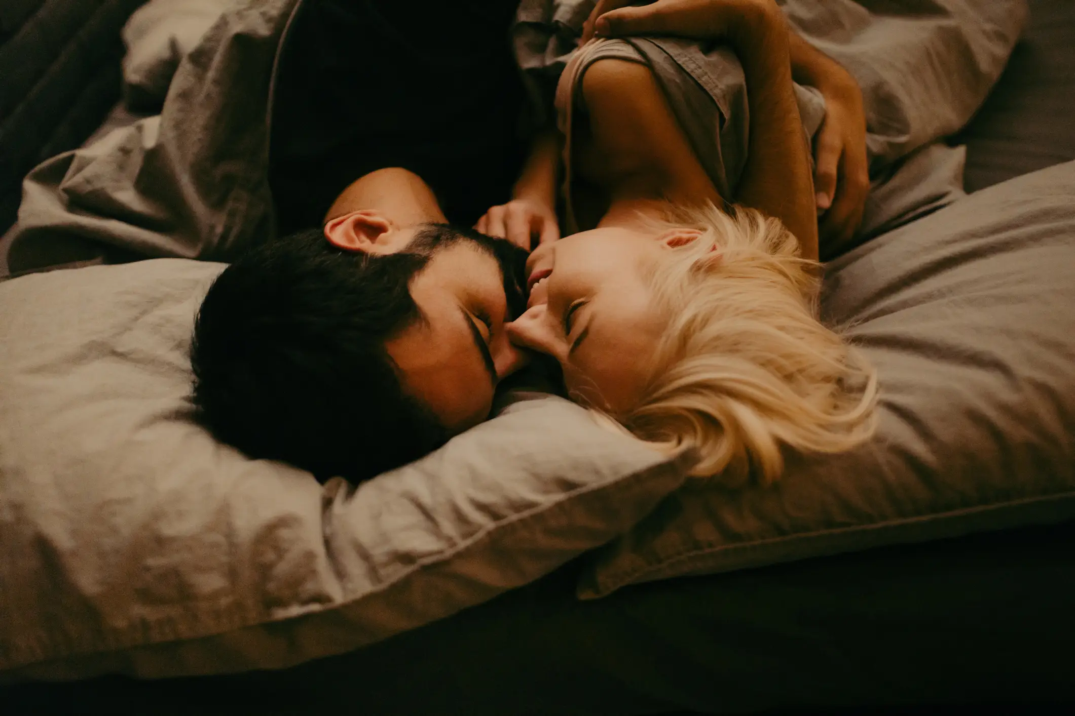 Kissing after intimacy is not without risks (Getty Stock)