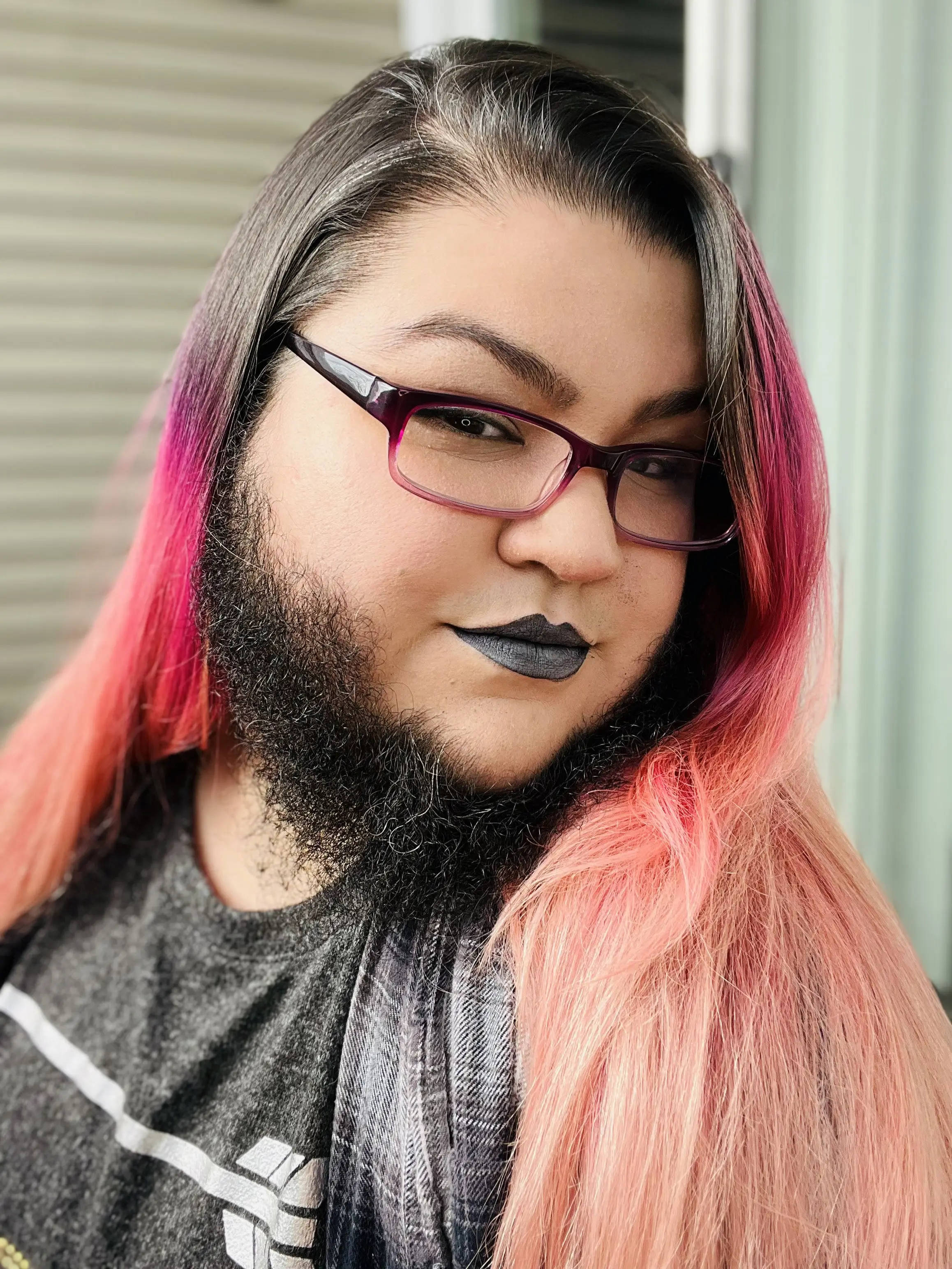 Coral Sanchez started shaving when she was 12 years old but put the razor down last year to let her beard grow.