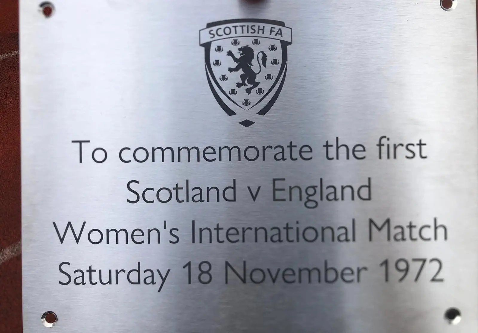 They were commemorating the 50th anniversary of the first women’s team match between Scotland and England (