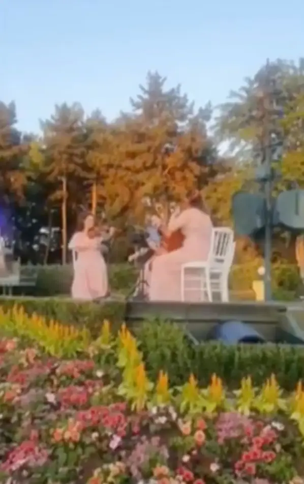 The 'groom' had hired a string quartet (BFM TV)
