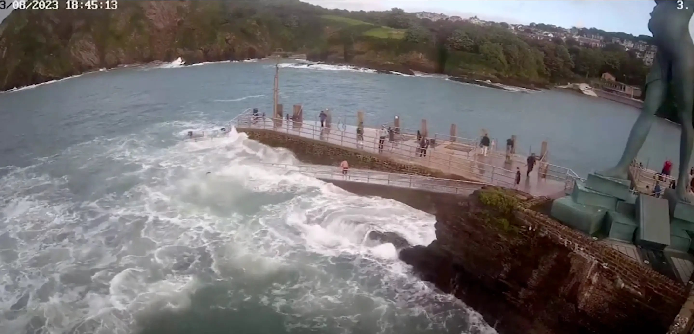 Members of the public rushed to help the girl.