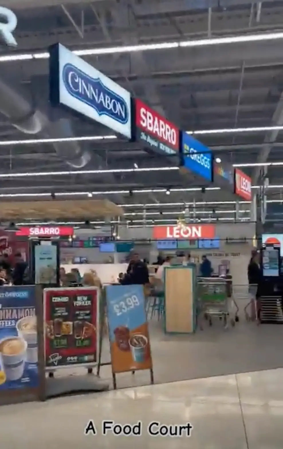 The Asda, in Milton Keynes, even has its own food court.
