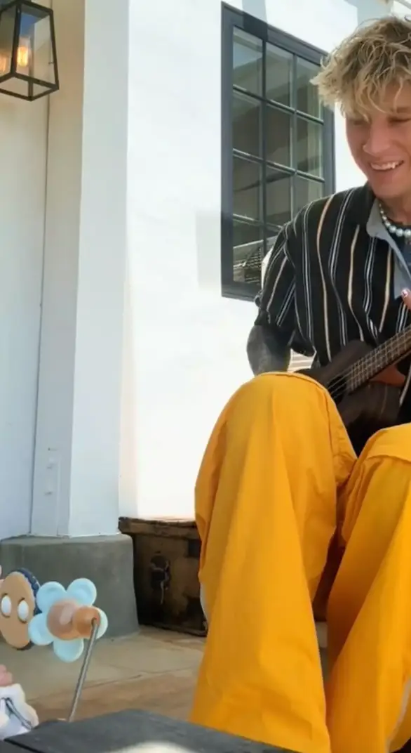 The rapper shared a sweet video to announce the name (Instagram/machinegunkelly)