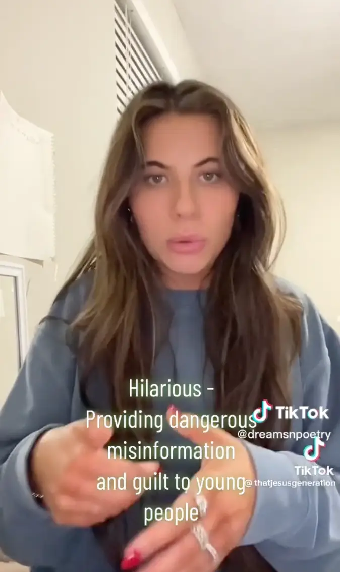 She believes the Devil is making people masturbate.