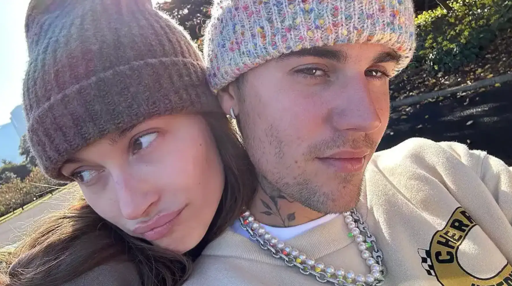 Justin Bieber posted a bizarre message to social media to mark his wife Hailey's debut Vogue cover (Instagram/@haileybieber)