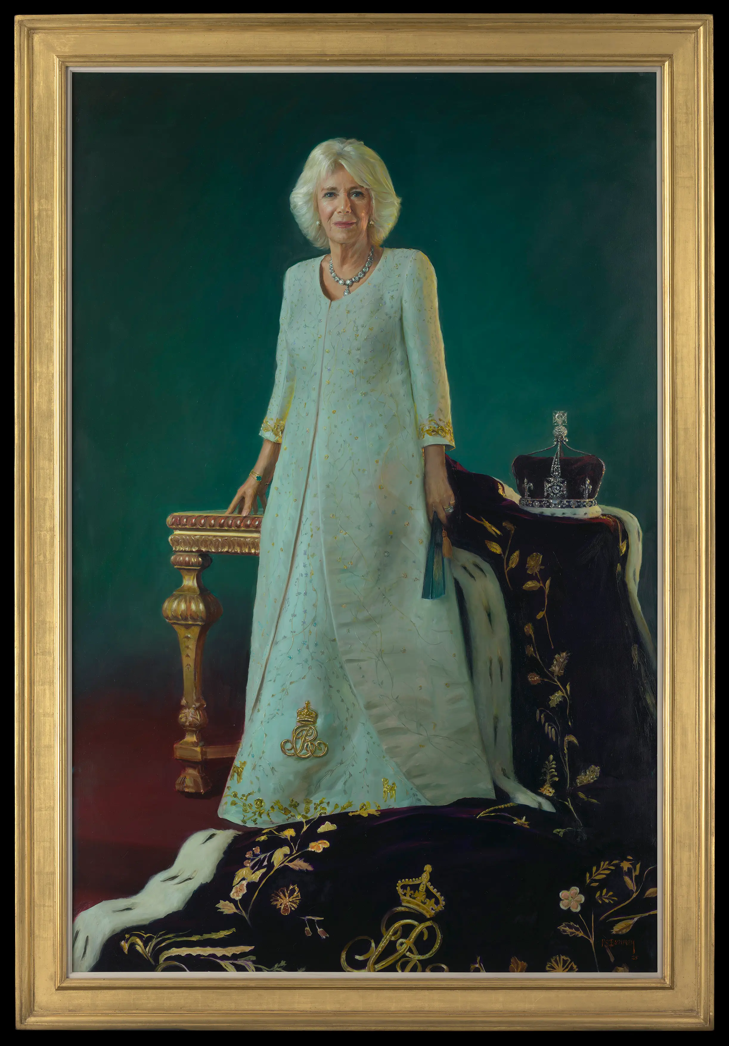 Camilla's portrait seemed to be the far more favourable of the two (PA)