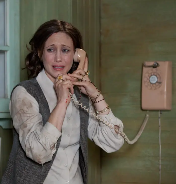 The Conjuring star, Vera Farmiga, revealed the eerie bruise in an interview with E! News (Warner Bros)