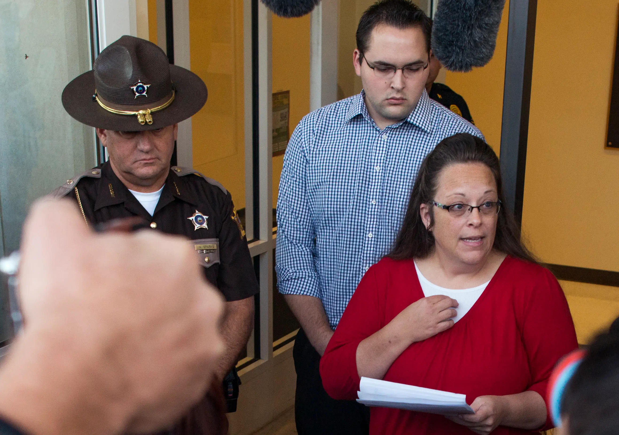Former county clerk Kim Davis was jailed for six days in 2015 (Ty Wright/Getty Images)