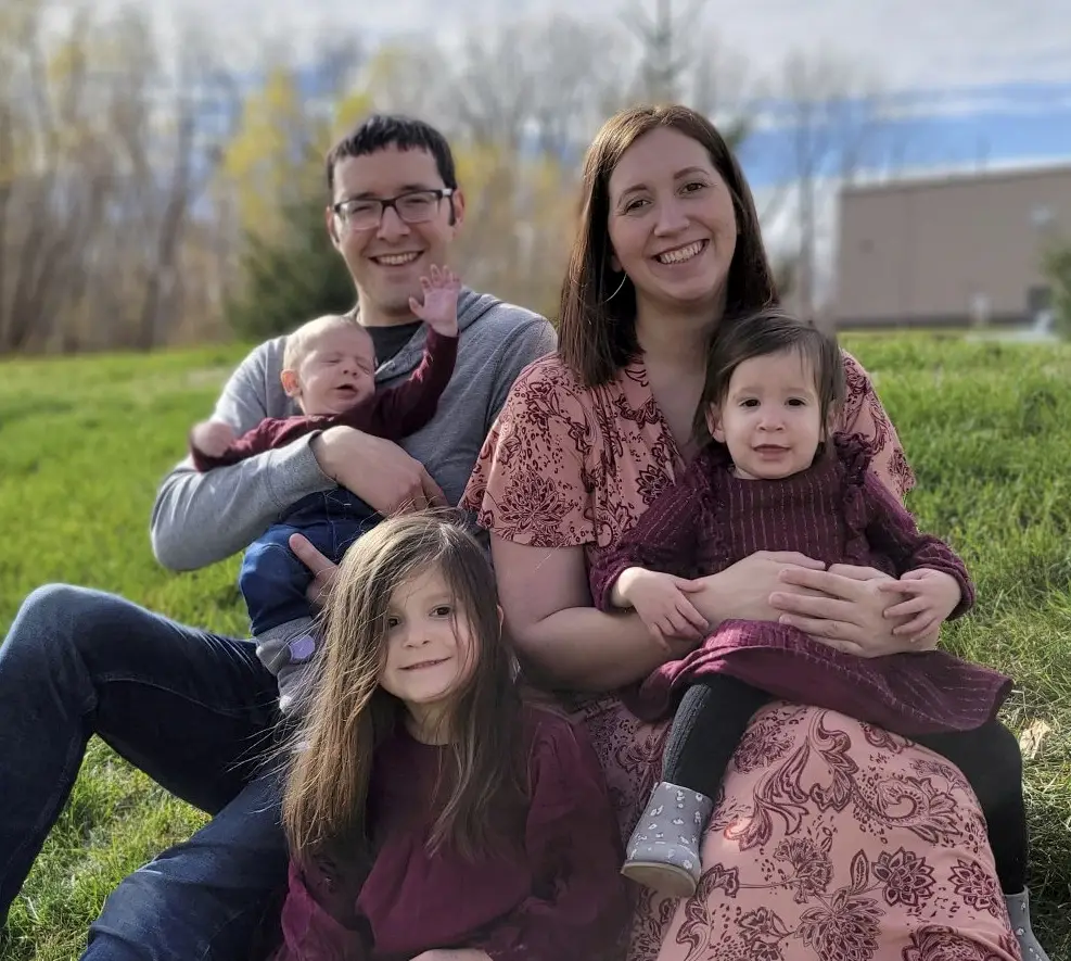 Abigail and Daniel with their children.